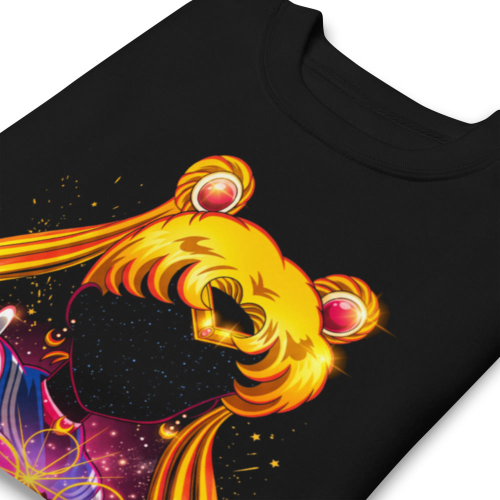Suéter Sailor Moon Galaxy Face Peace Sign - Doblado zoom