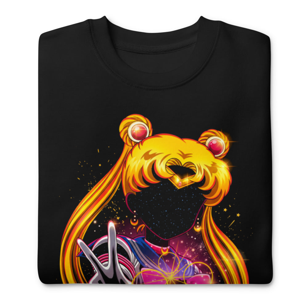 Suéter Sailor Moon Galaxy Face Peace Sign - Doblado