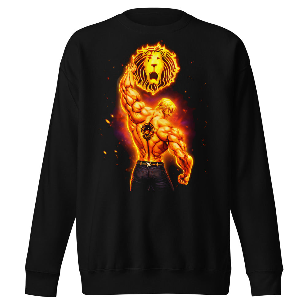 Suéter Seven Deadly Sins Escanor Flaming Lion Emblem - Frente