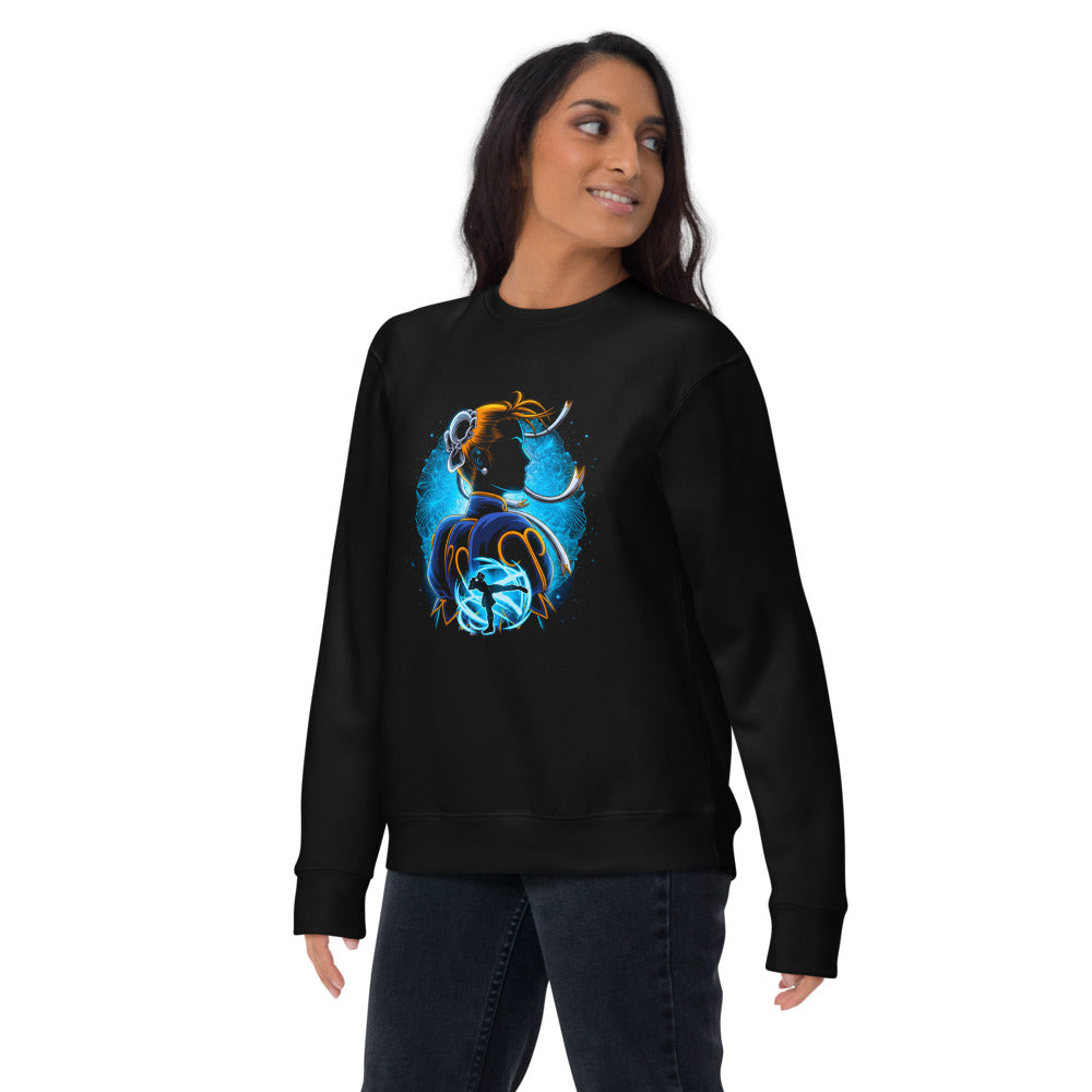 Suéter Street Fighter Chun-Li Blue Lotus Kick - Lifestyle mujer