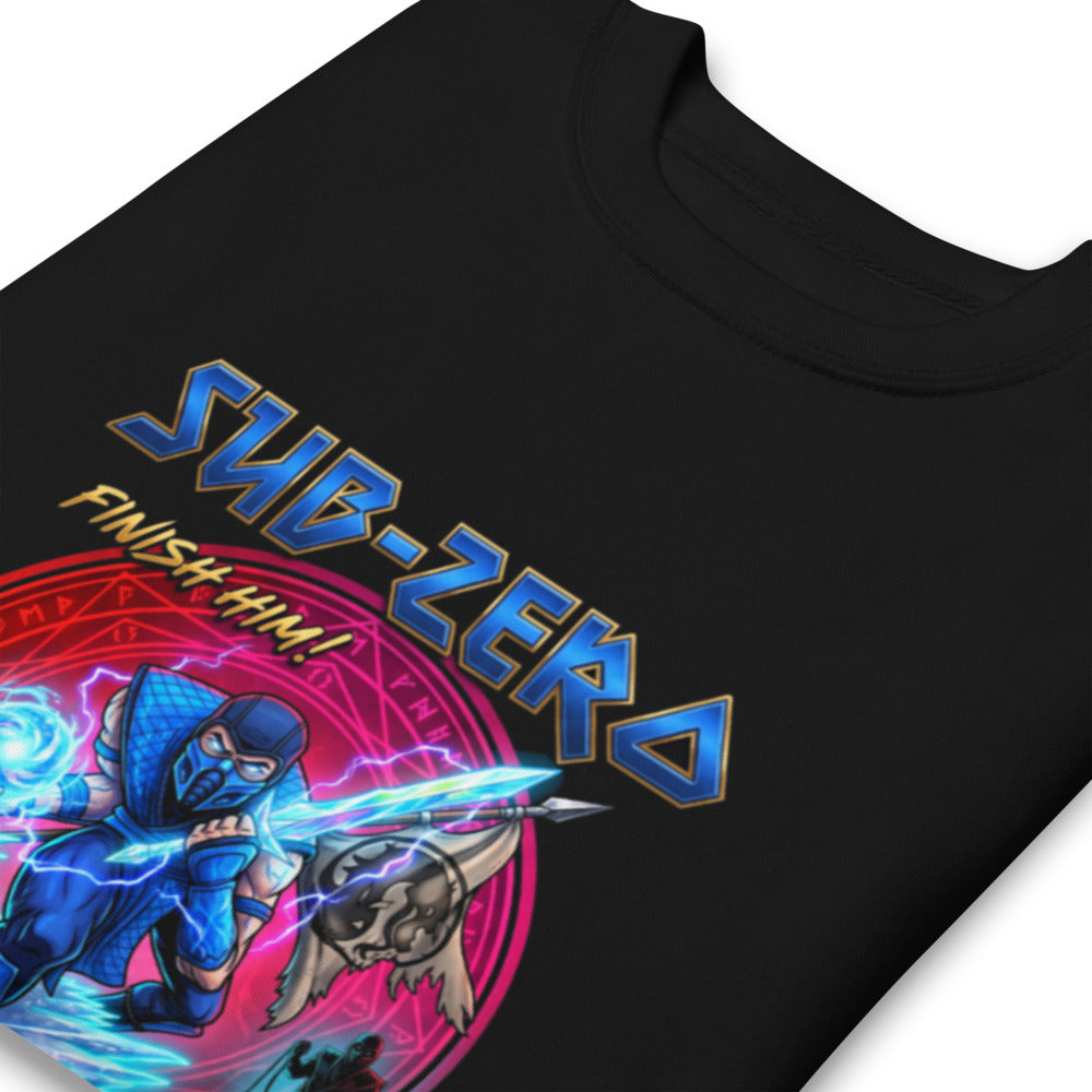 Sueter Sub Zero Mortal Kombat Finish Him Doblado zoom