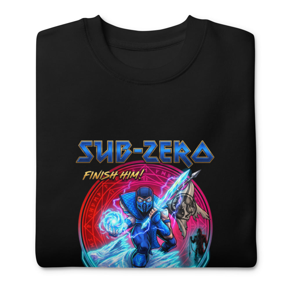 Sueter Sub Zero Mortal Kombat Finish Him Doblado