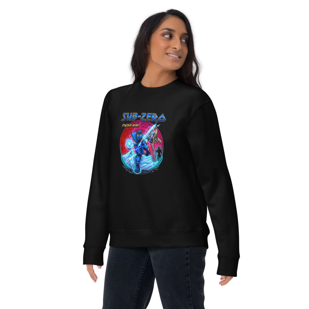 Sueter Sub Zero Mortal Kombat Finish Him Lifestyle mujer