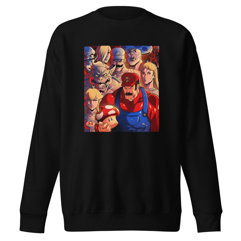 Suéter Super Mario Gritty Cast Red Mushroom - Frente