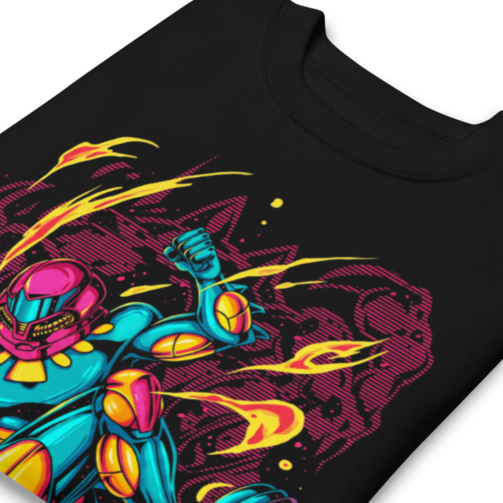 Suéter Teal Power Suit Arm Cannon Jump Kick - Doblado zoom