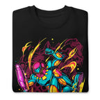Suéter Teal Power Suit Arm Cannon Jump Kick - Doblado