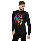 Suéter Teal Power Suit Arm Cannon Jump Kick - Lateral izquierdo
