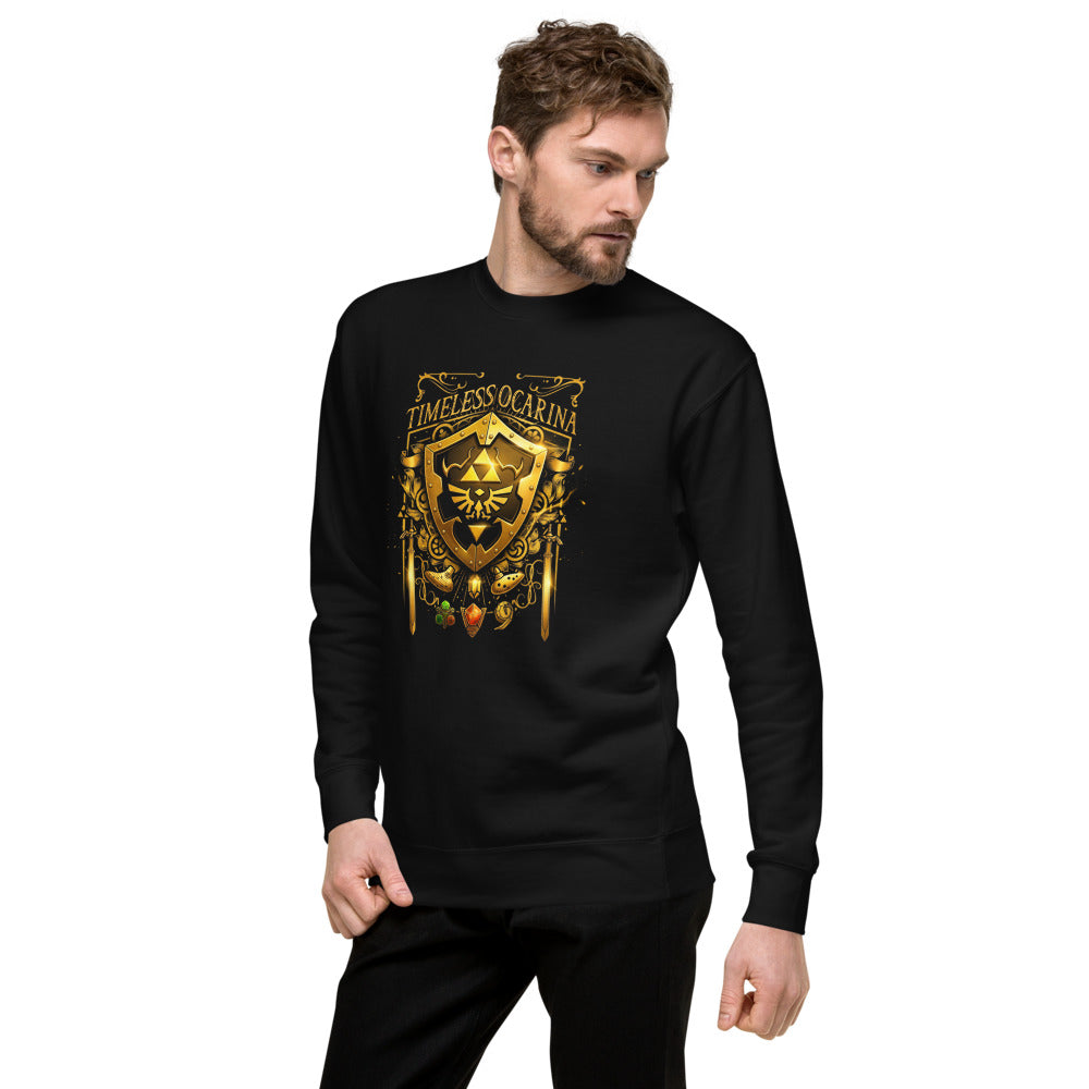 Suéter Timeless Ocarina Hylian Shield Crest - Lateral izquierdo