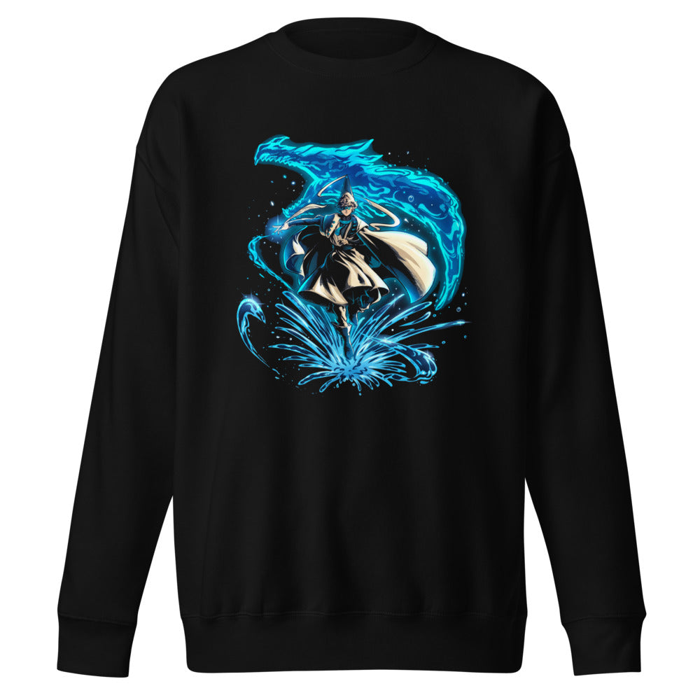 Suéter Water Wizard Blue Dragon Splash - Frente