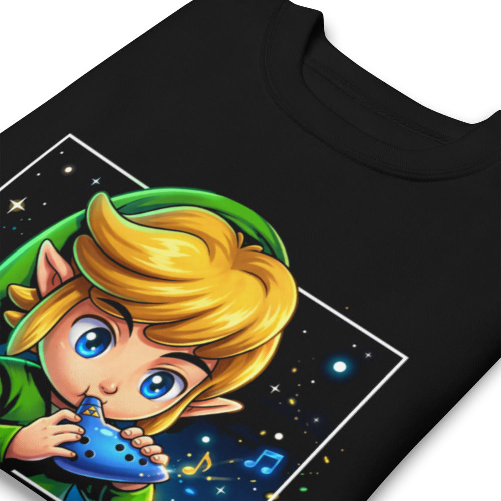 Suéter Zelda Link Chibi Ocarina Melody - Doblado zoom