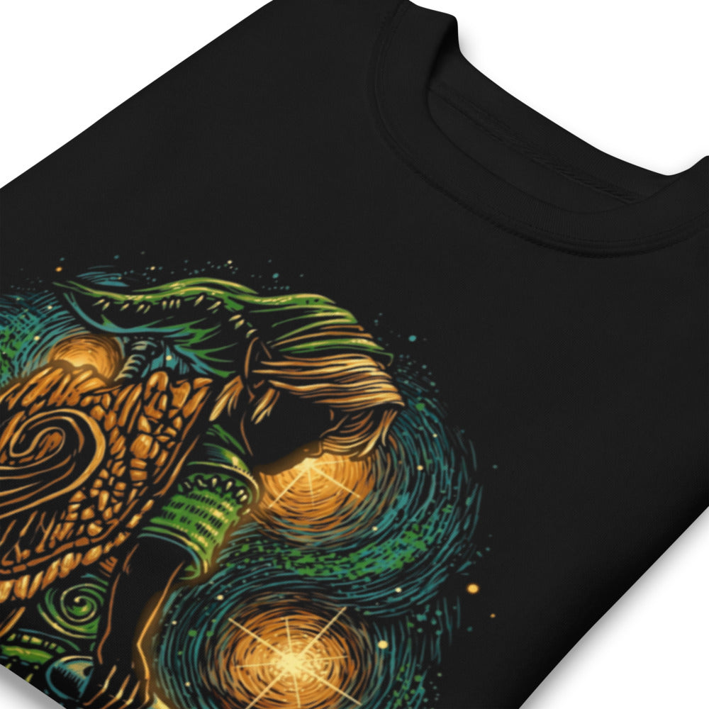 Suéter Zelda Link Starry Night Ocarina - Doblado zoom