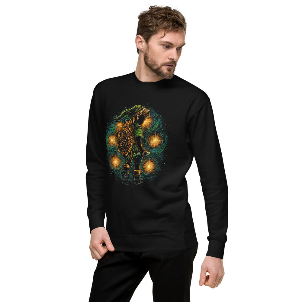 Suéter Zelda Link Starry Night Ocarina - Lateral izquierdo
