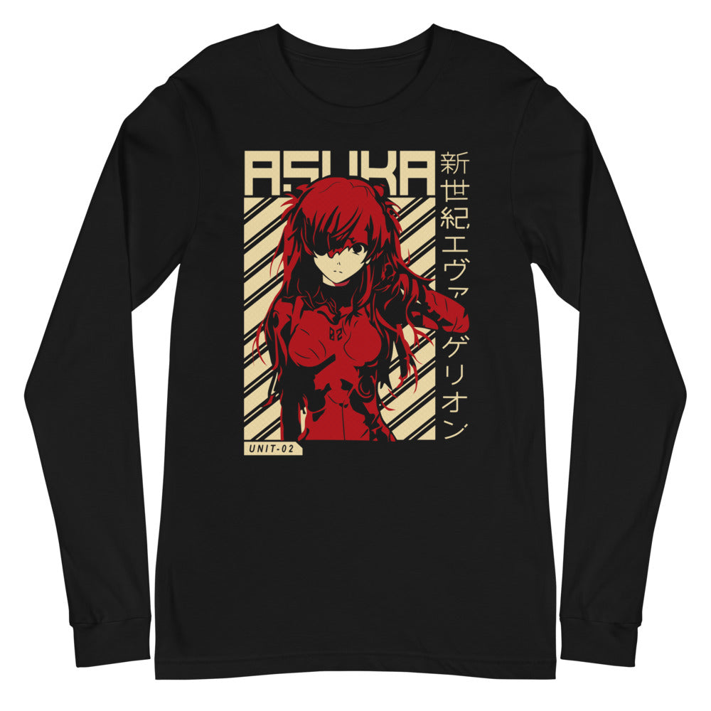 Evangelion Asuka Unit 02 Red Manga Larga - Plano