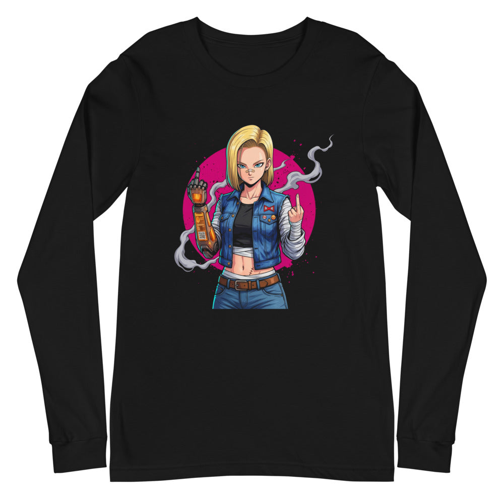 Dragon Ball Android 18 Denim Manga Larga - Plano