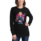 Dragon Ball Android 18 Denim Manga Larga - Modelo femenina