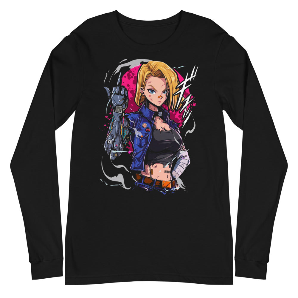 Dragon Ball Android 18 Portrait Manga Larga - Plano