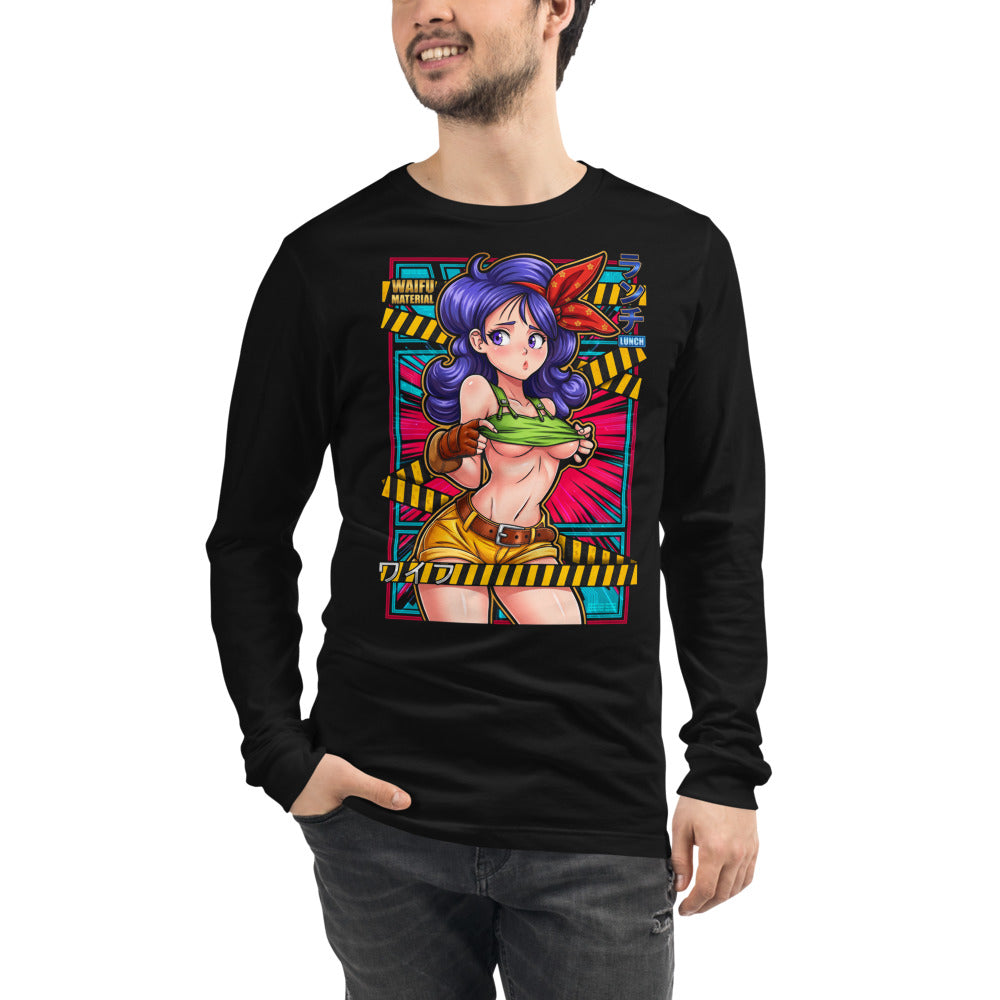 Dragon Ball Lunch Waifu Material Manga Larga - Modelo masculino