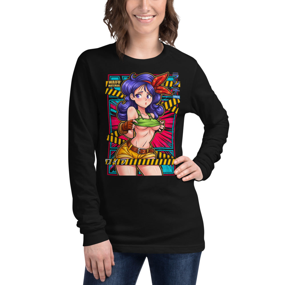 Dragon Ball Lunch Waifu Material Manga Larga - Modelo femenina