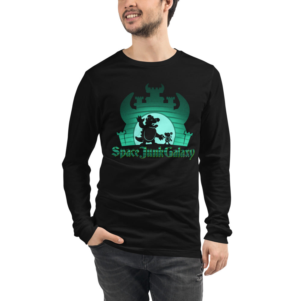 Super Mario Space Junk Galaxy Manga Larga - Modelo masculino