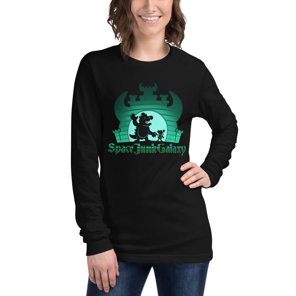Super Mario Space Junk Galaxy Manga Larga - Modelo femenina