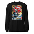 Koi Fish Great Wave Yin Yang Manga Larga - Frente