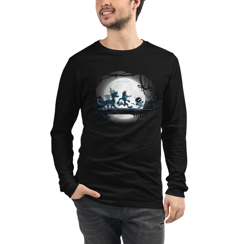 Playstation Mascots Moonlight Bridge Manga Larga - Modelo masculino