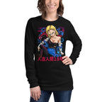 Dragon Ball Android 18 Blue Manga Larga - Modelo femenina