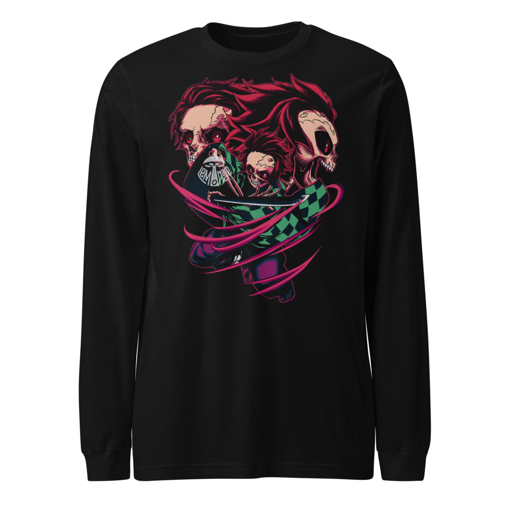 Demon Slayer Tanjiro Masks Manga Larga - Frente