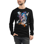Dragon Ball Bulma Cyberpunk Capsule Corp Manga Larga - Modelo masculino