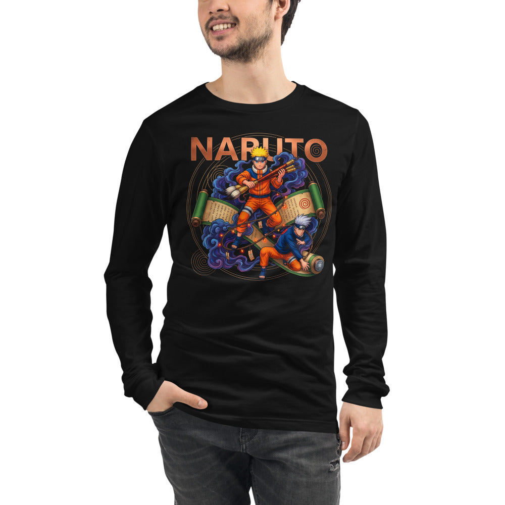 Naruto Team Scroll Poster Manga Larga - Modelo masculino