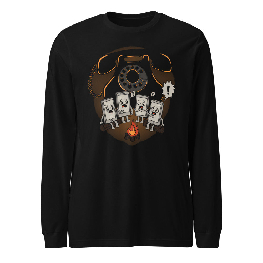 Rotary Phone Campfire Horror Manga Larga - Frente