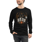 Rotary Phone Campfire Horror Manga Larga - Modelo masculino