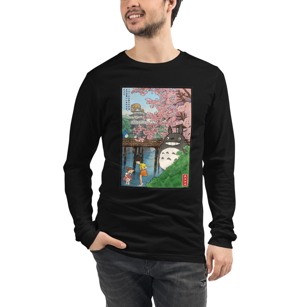 My Neighbor Totoro Castle Sakura II Manga Larga - Modelo masculino