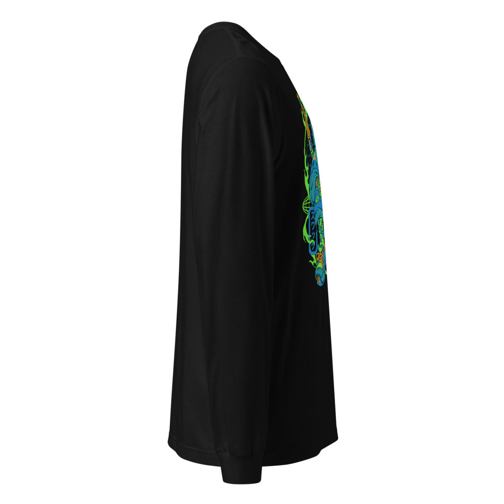 Zelda Link Streetwear Swag Manga Larga - Lateral fantasma