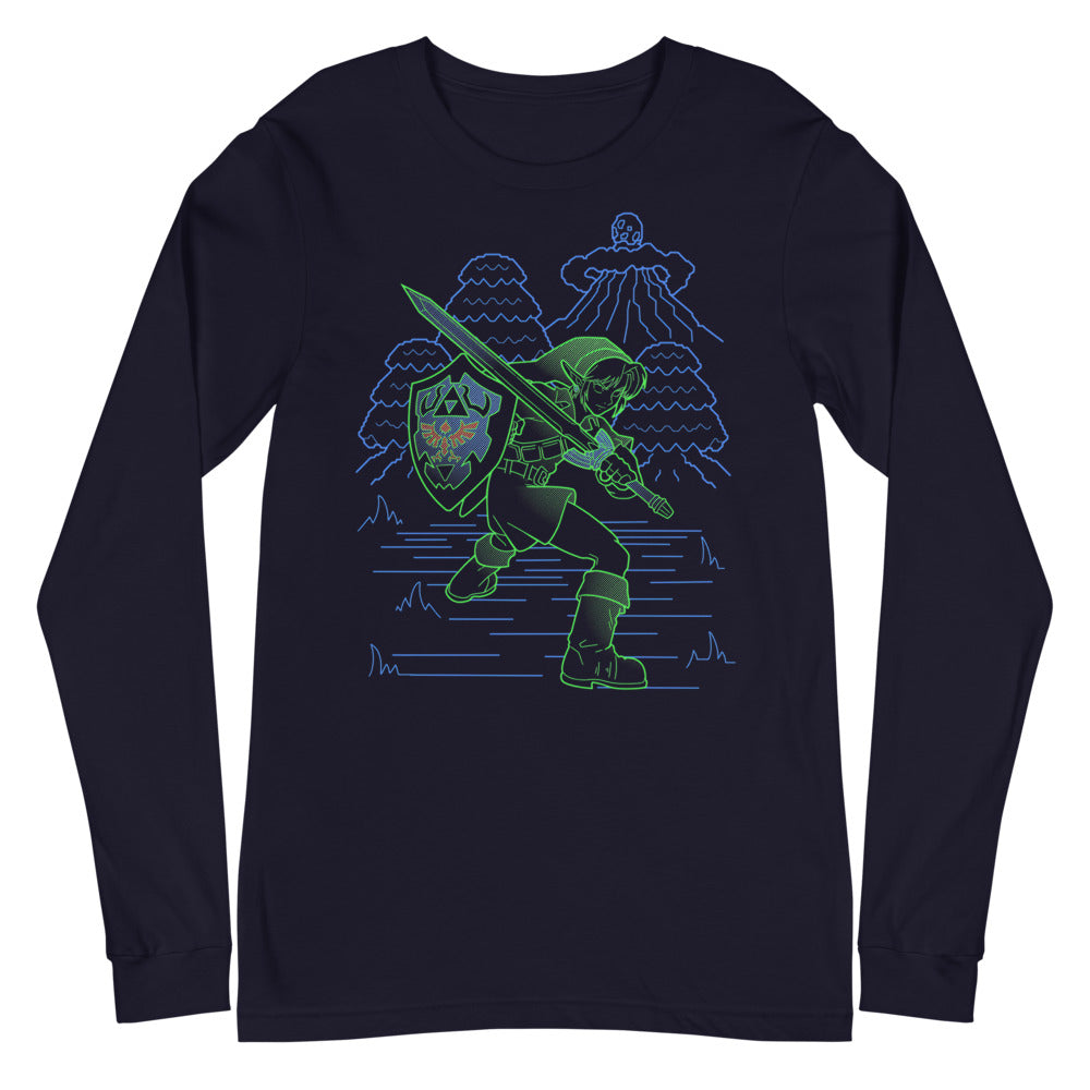 Plano — Neon Link Manga Larga Azul