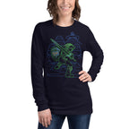 Modelo femenina — Neon Link Manga Larga Azul