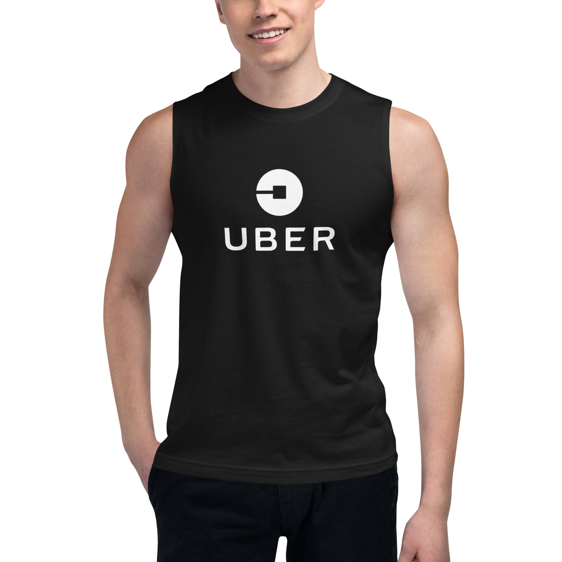 Camiseta sin Mangas Uber  , Disponible en la mejor tienda online para comprar tu merch favorita, la mejor Calidad, compra Ahora en Algoritmo! 