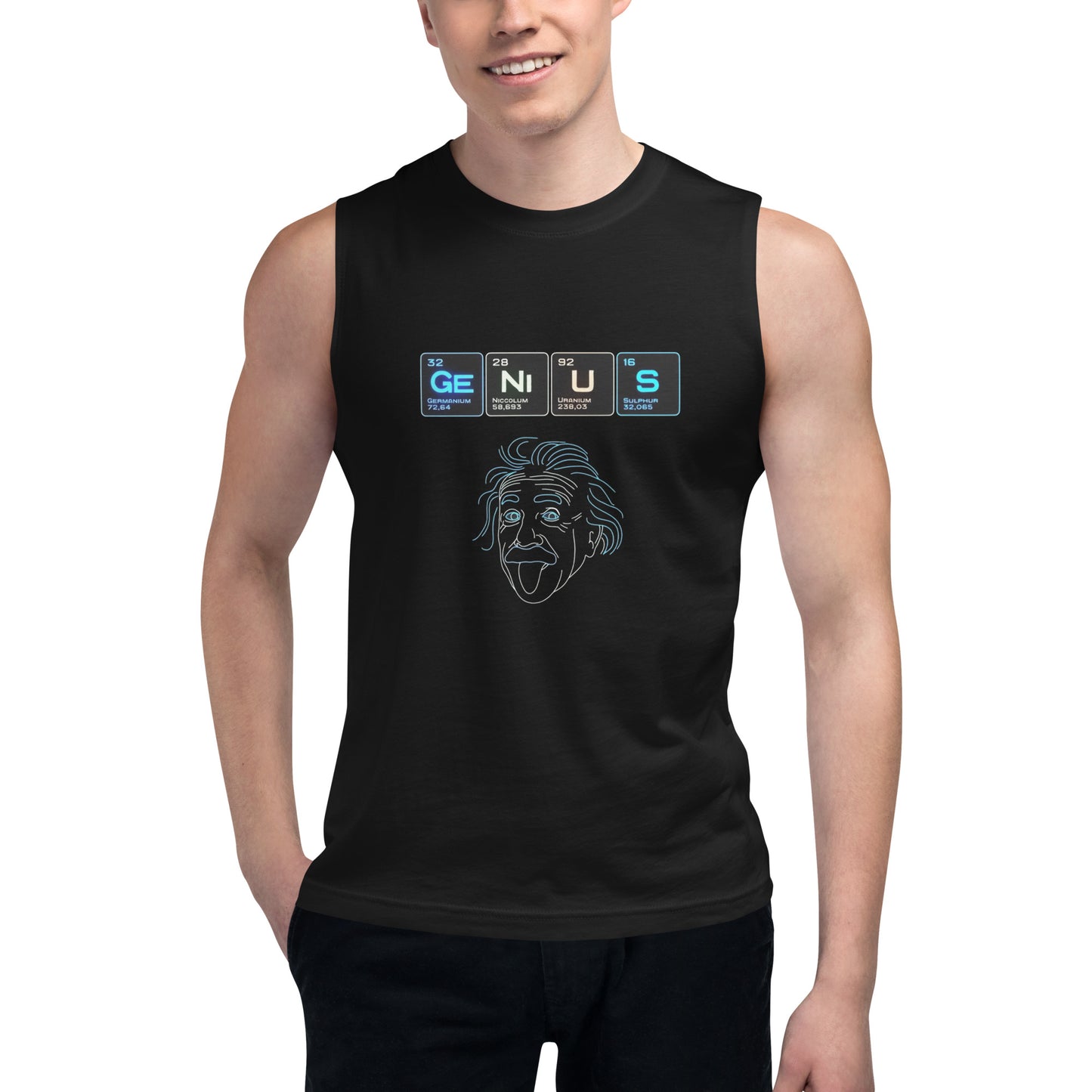  Camiseta sin Mangas Ge ni u S, Disponible en la mejor tienda online para comprar tu merch favorita, la mejor Calidad, compra Ahora en Algoritmo! 