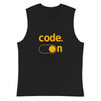 Code On — detalle del estampado