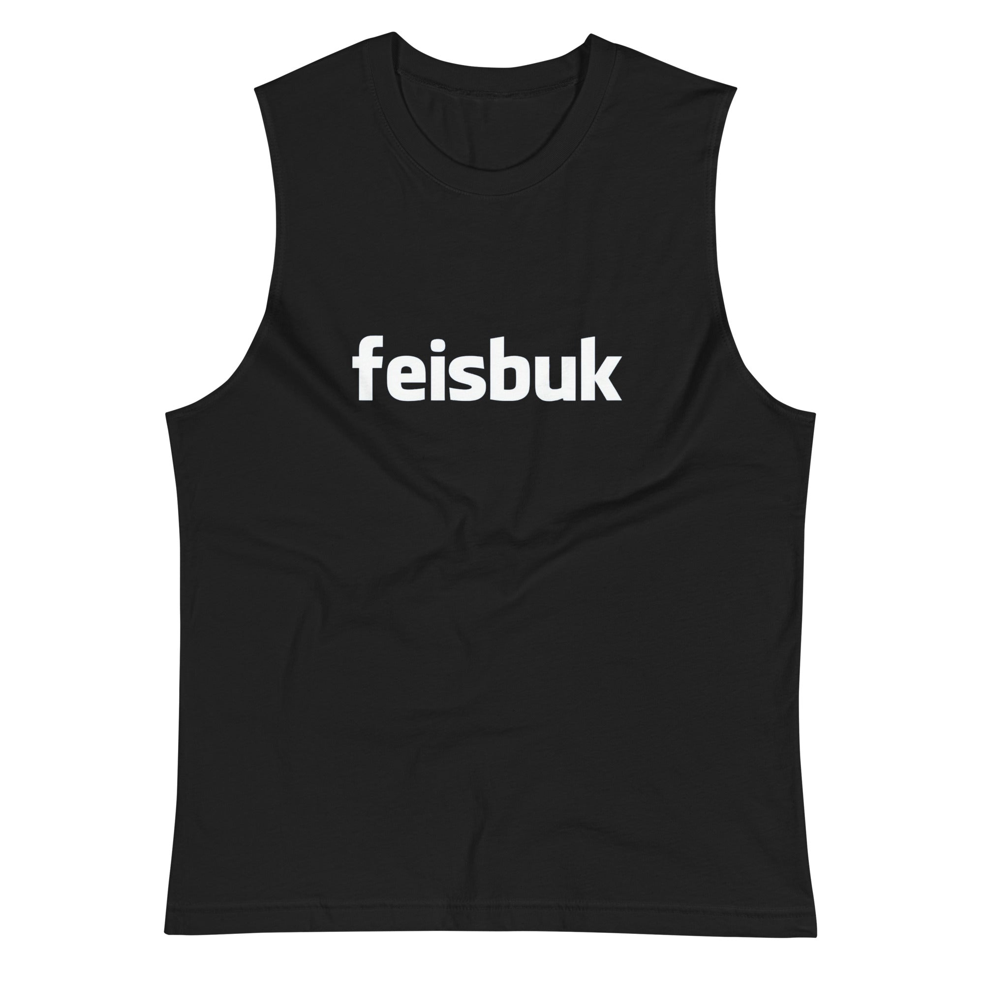 Vista frontal — Camiseta sin Mangas Feisbuk parodia social media