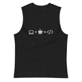 Camiseta sin Mangas Coffee HTML , Disponible en la mejor tienda online para comprar tu merch favorita, la mejor Calidad, compra Ahora en Algoritmo! 