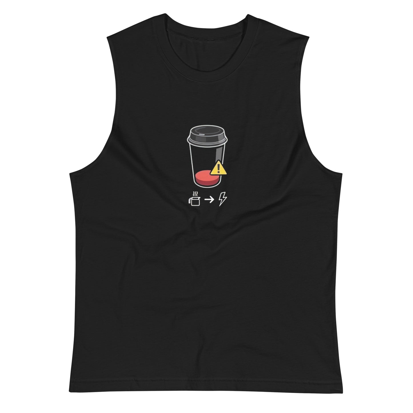 Camiseta sin Mangas Coffee Battery , Disponible en la mejor tienda online para comprar tu merch favorita, la mejor Calidad, compra Ahora! 