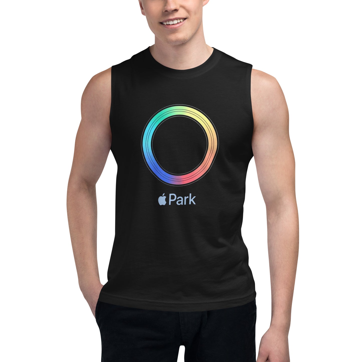 Camiseta sin Mangas Apple Park , Disponible en la mejor tienda online para comprar tu merch favorita, la mejor Calidad, compra Ahora en Algoritmo! 