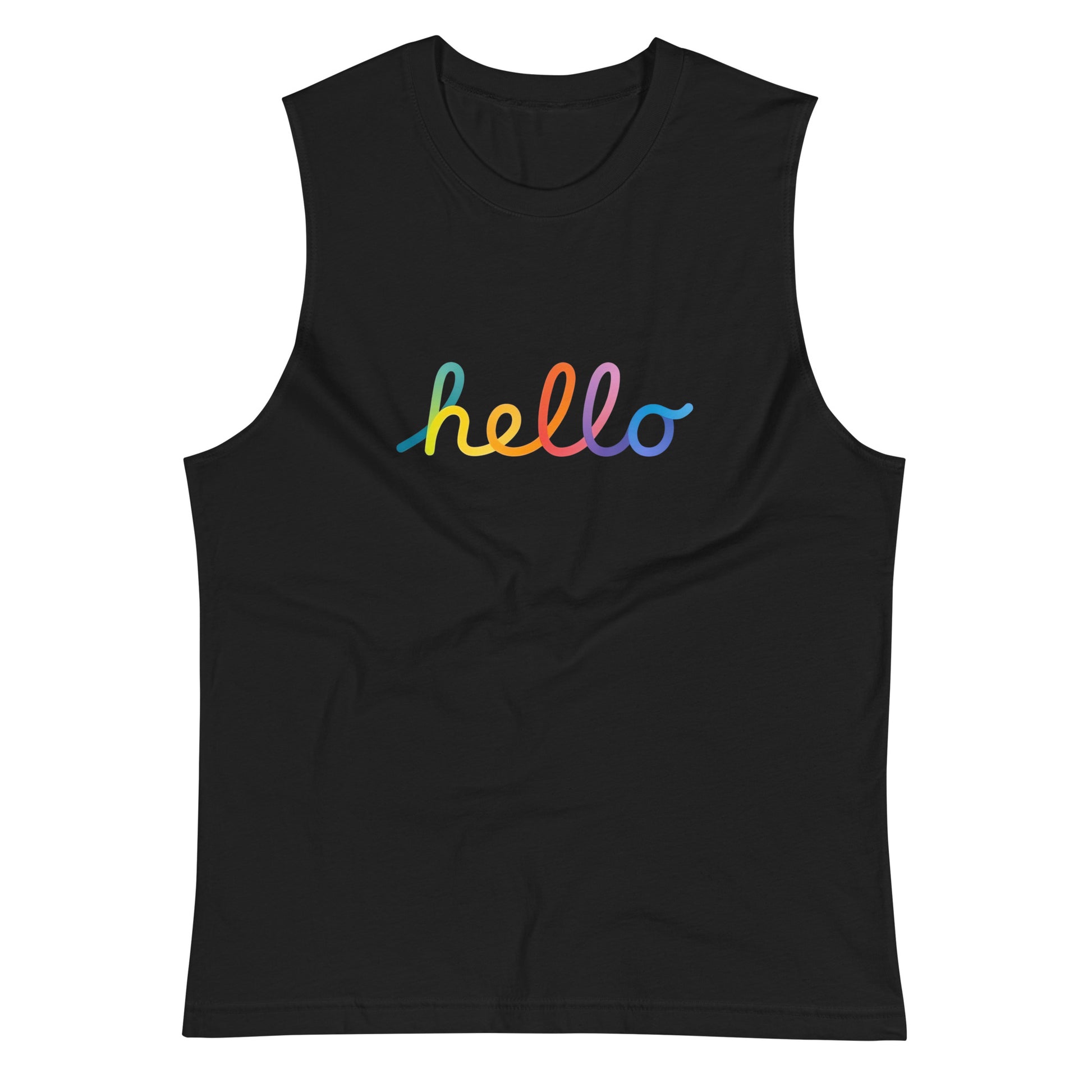 Camiseta sin Mangas Apple Hello Lettering , Disponible en la mejor tienda online para comprar tu merch favorita, la mejor Calidad, compra Ahora! 