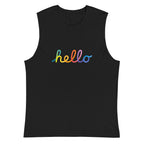 Apple Hello Lettering — modelo usando la prenda
