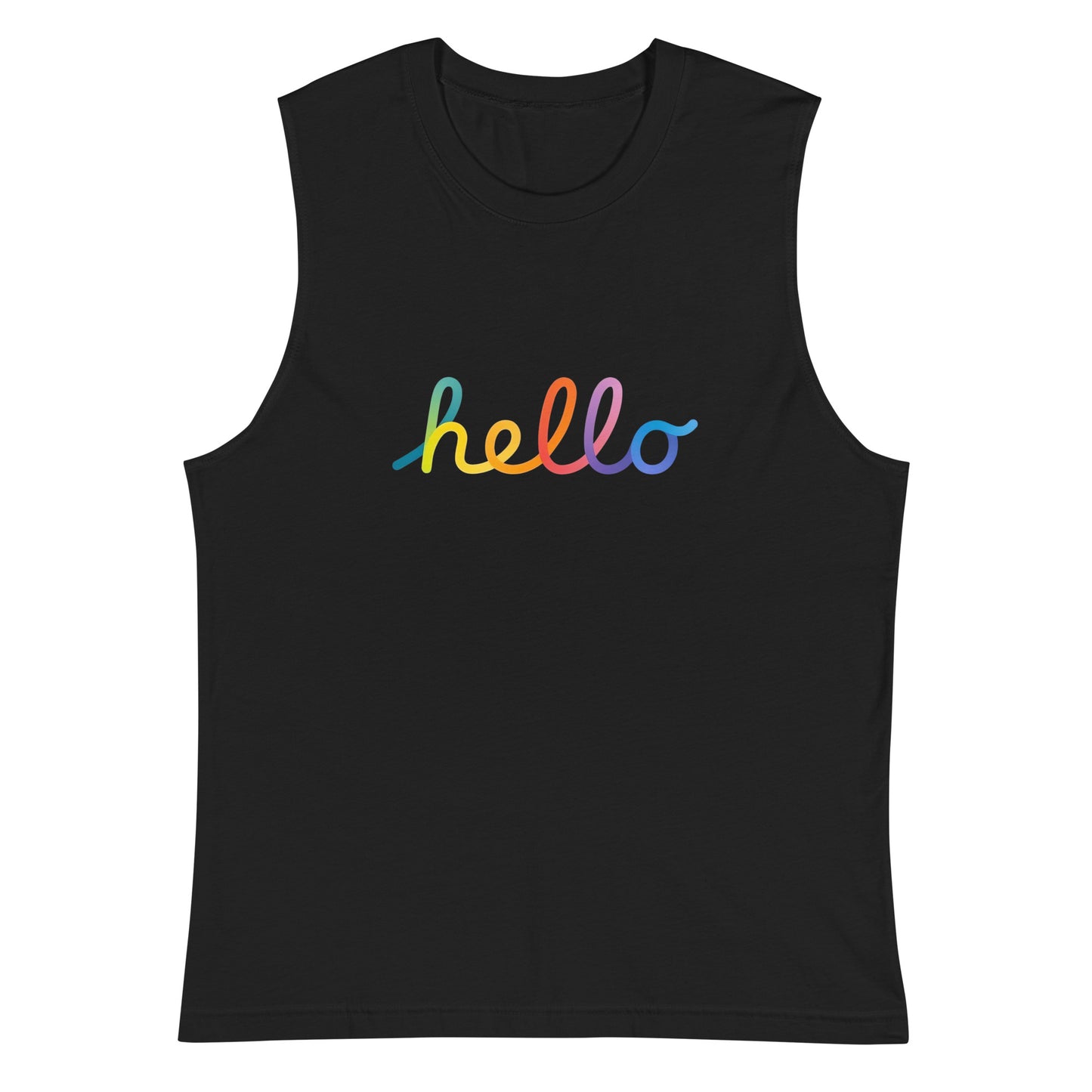 Camiseta sin Mangas Apple Hello Lettering , Disponible en la mejor tienda online para comprar tu merch favorita, la mejor Calidad, compra Ahora! 