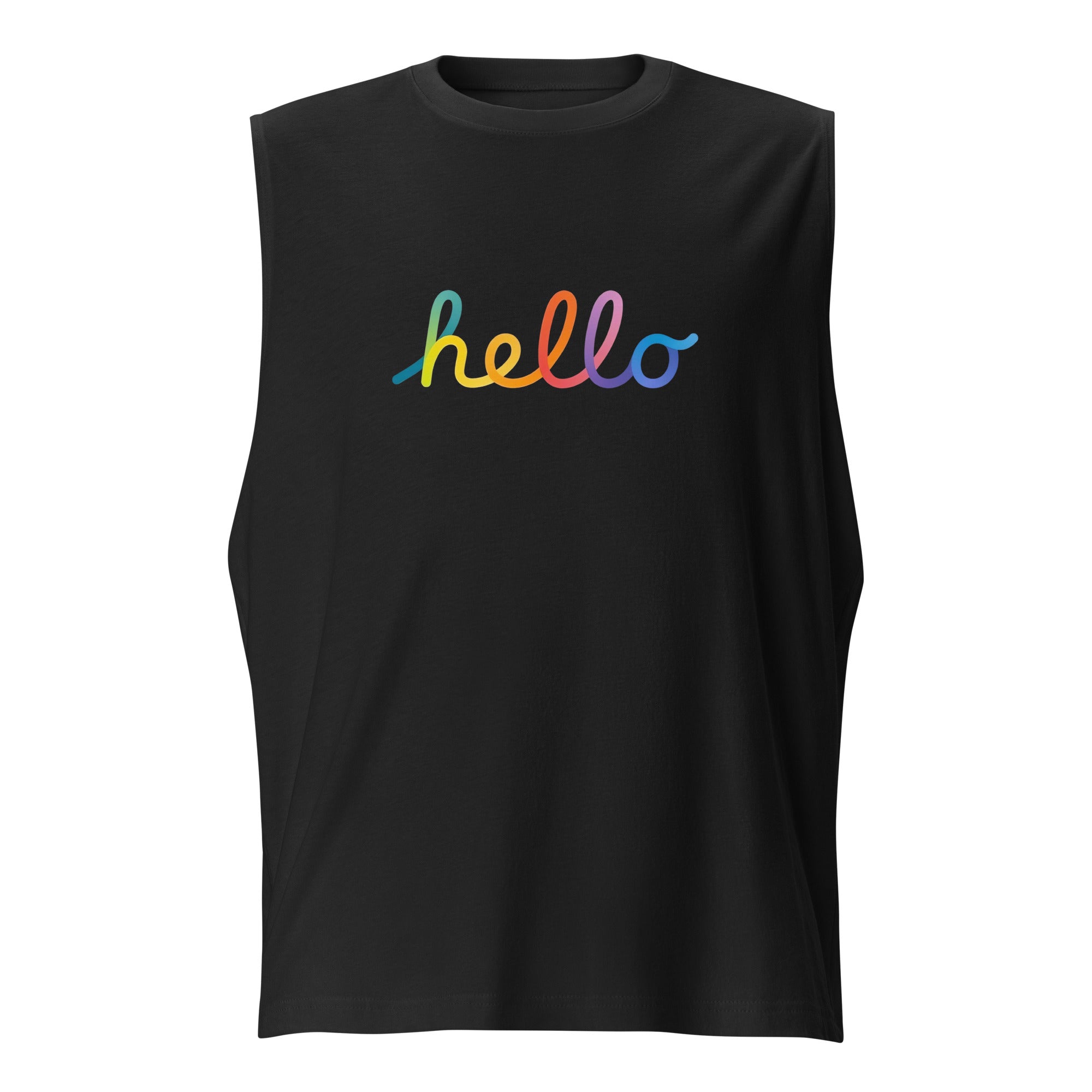 Camiseta sin Mangas Apple Hello Lettering , Disponible en la mejor tienda online para comprar tu merch favorita, la mejor Calidad, compra Ahora! 