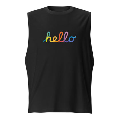 Camiseta sin Mangas Apple Hello Lettering , Disponible en la mejor tienda online para comprar tu merch favorita, la mejor Calidad, compra Ahora! 