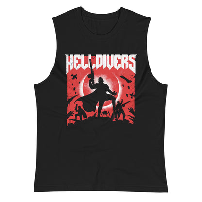 Camiseta sin Mangas de Helldrivers, Disponible en la mejor tienda online para comprar tu merch favorita, la mejor Calidad, compra Ahora! 