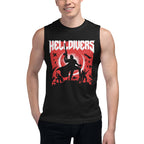 Helldrivers — modelo usando la prenda